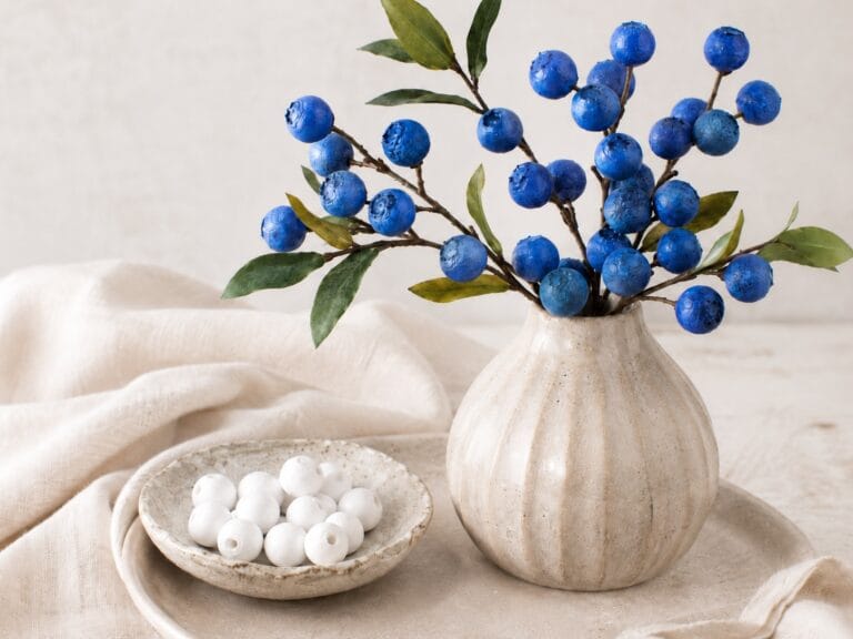 paper blueberries
